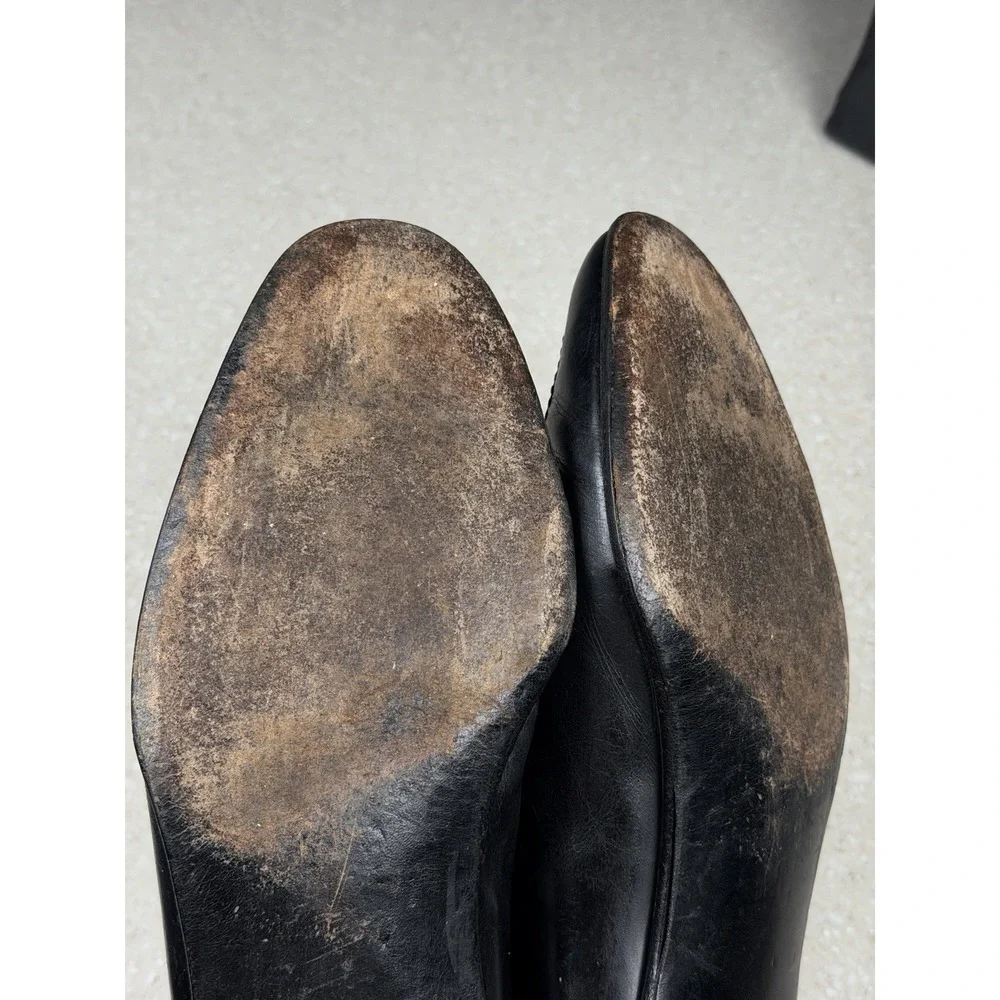 Salvatore Ferragamo Tassel Kiltie Loafers Men's 9 D Leather Dress Shoes